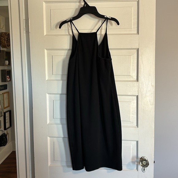 Leroy Quinn Black Ribbed Midi Dress - Picture 4 of 4